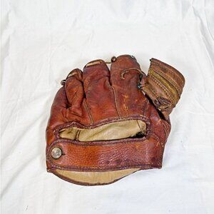 Vintage Rawlings Leather Left Hand Official Soft Ball Baseball Glove